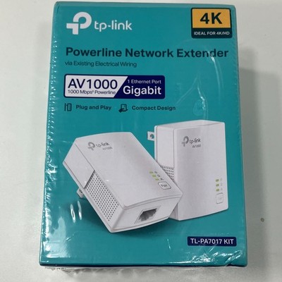 TP-Link TL-PA7017 KIT AV1000 Gigabit Powerline Starter Kit Factory Sealed