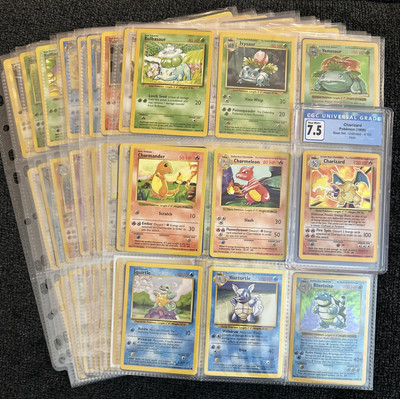 pokedex pokemon card value Pokemon Complete Pokedex! Original 150 Charizard 1999 Base Jungle Fossil  Edition