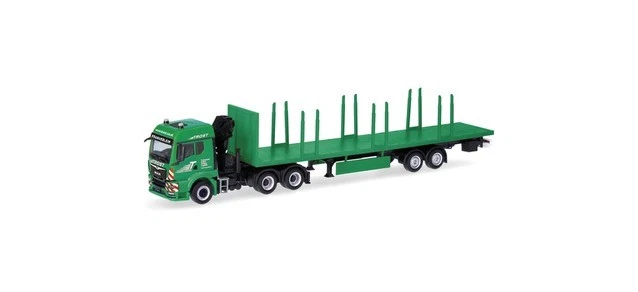 Herpa 320368 1:87 MAN TGS Porte-rail Semi-remorque «Trost» (Autriche) Neu - Photo 1/1