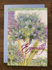 Leanin Tree Birthday Greeting Card  Especially For You  With Glitter