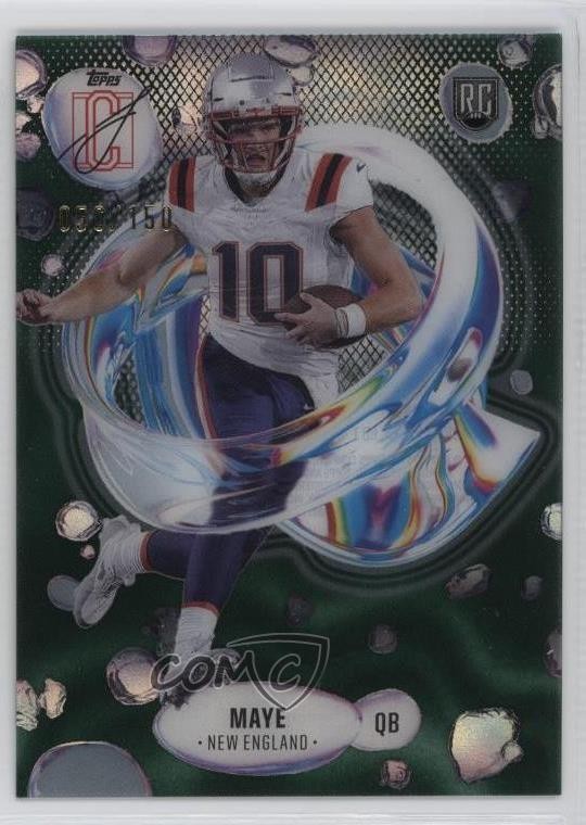 2024 Topps Signature Class Fluidity Green /150 Drake Maye #F-3 Rookie RC