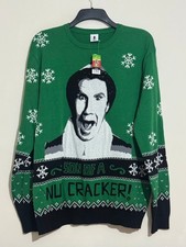 The Elf Movie Christmas Jumper Men’s XXL Son Of A Nutcracker Sweater Xmas NEW