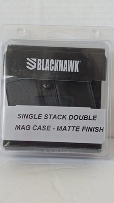 Blackhawk Double Magazine Case Single Stack, Polymer, Matte Black 410510pbk