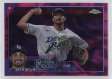 2023 Chrome Update Magenta & Purple Lava Lamp Refractor 171/299 Zach Eflin 6k2