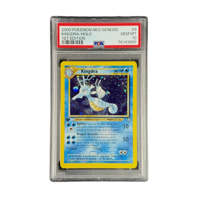 2000 Pokemon Kingdra 1st Edition 8 Neo Genesis PSA 10 GEM MINT