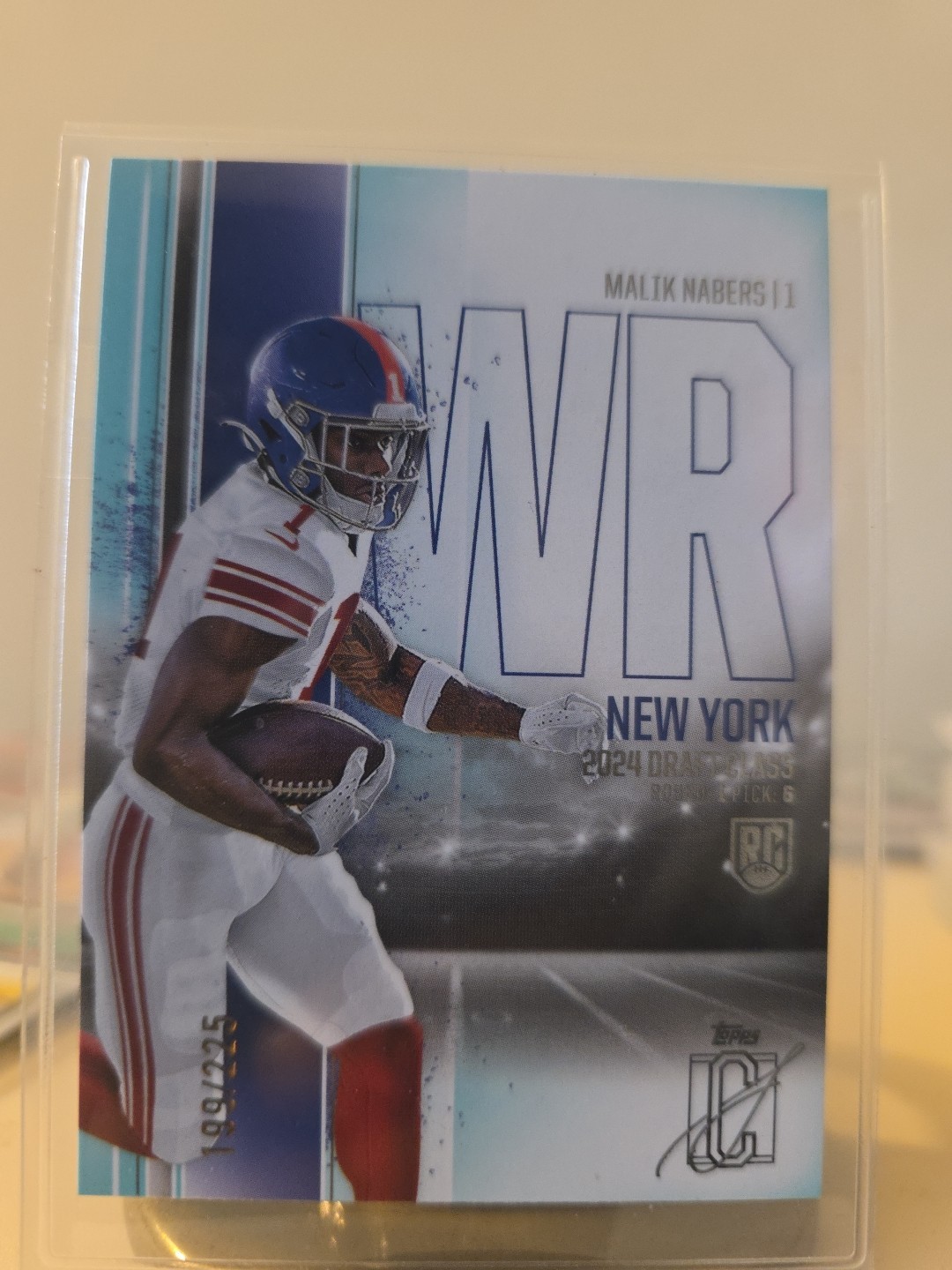 2024 Topps Signature Class No. 159  Malik Nabers Teal 199/225