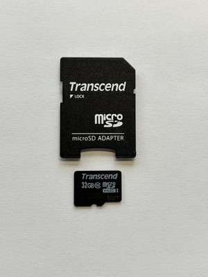 Transcend 32GB MicroSDHC Karte mit Adapter
