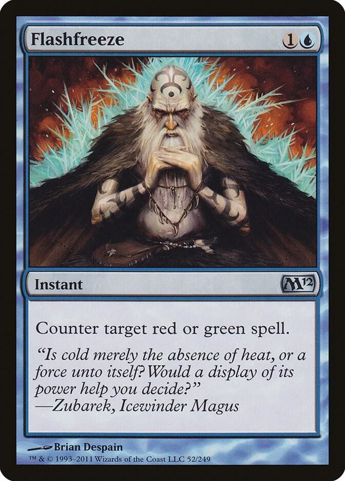 Flashfreeze 52 Uncommon Magic 2012 (M12) Magic: The Gathering Near Mint