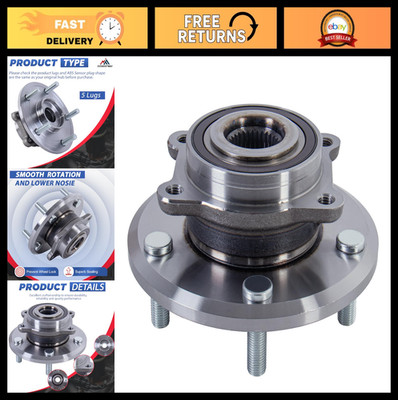 Front Wheel Hub Bearing Assembly 5 Lug w/Encoder ABS Compatible 2009-2017 Dodge