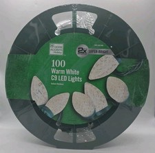 Home Accents Holiday 65ft LED 100 Light C9- Warm White-Super Bright-Porch Light