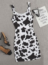 SHEIN EZwear Cow Print Dress