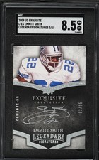 2009 Upper Deck Exquisite EMMITT SMITH Legendary AUTO /15 #L-ES SGC 8.5 NM-MT+