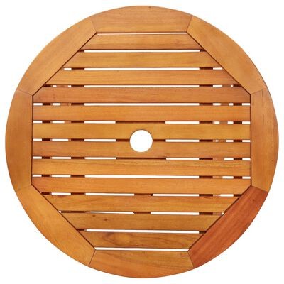 itzcominghome Garden Wooden Outdoor Dining Table Foldable Acacia Solid Wood 60cm