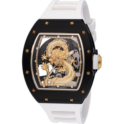 Invicta Men's Watch S1 Rally Dragon Edition White Silicone Strap