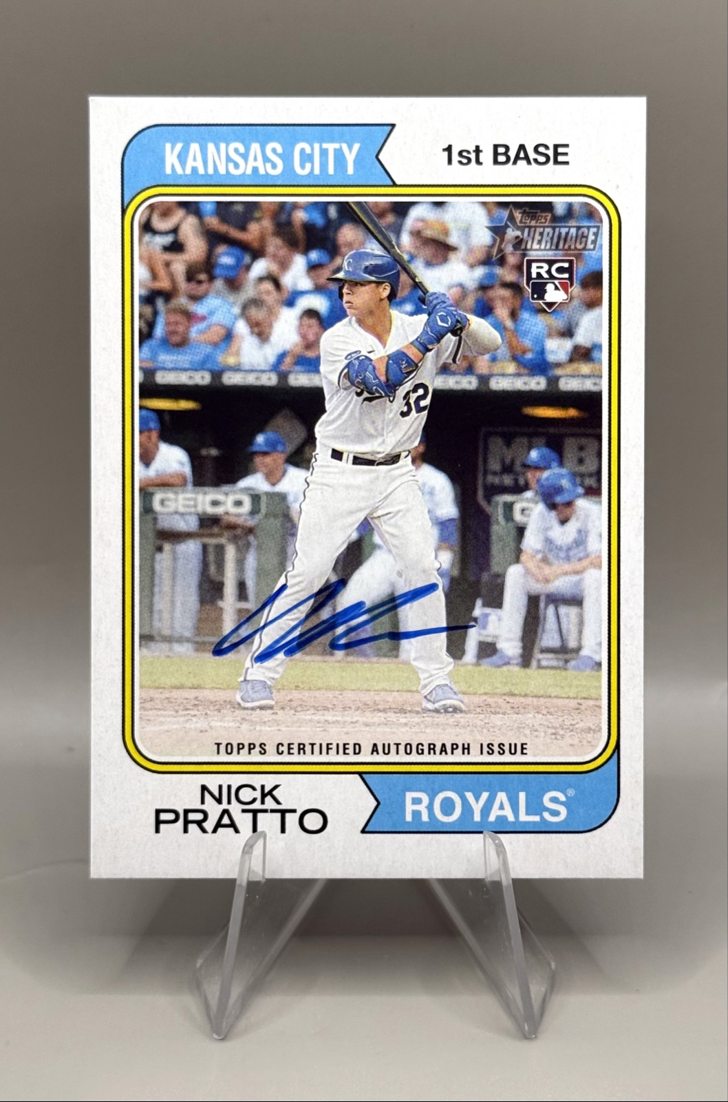 2023 Topps Heritage - Real One Autographs Nick Pratto #ROA-NP (AU, RC)