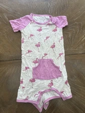 Kyte Baby Bamboo Flamingo Romper