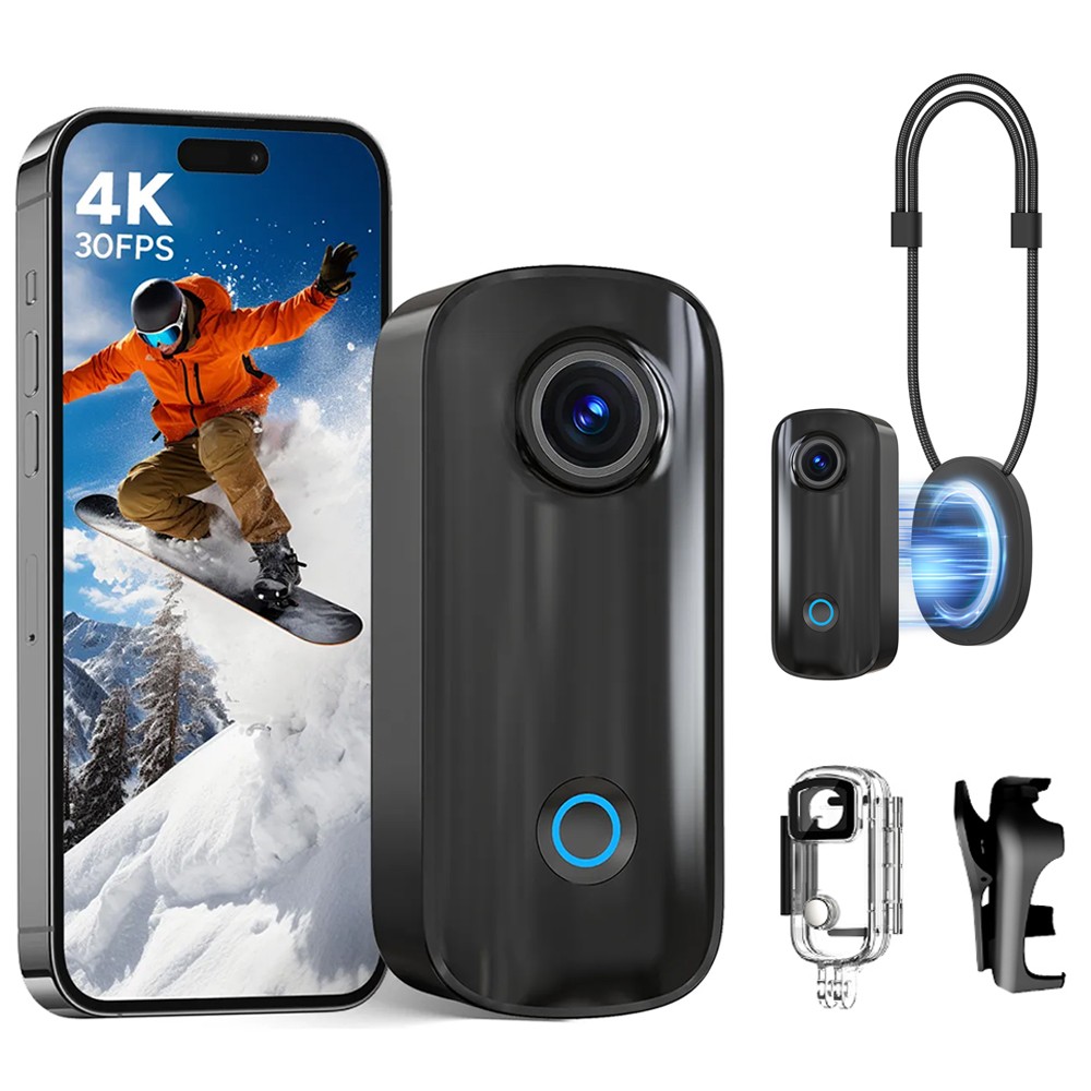 SJCAM C100+ Action Camera 4K Mini WiFi Body Camera Vlogging 