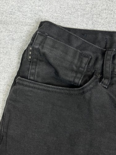 Pantalones de mezclilla John Varvatos U.S.A. Bowery para hombre 32x31 negros elásticos calce ajustado - Imagen 3 de 12