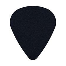 Textured ABS Plastic Black Guitar Or Bass Pick - 0.71mm Medium Gauge - 351 Shape