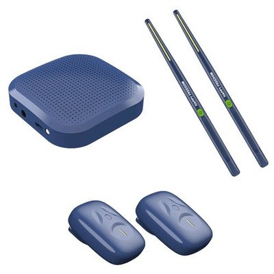 Air Drum mit Drumsticks Tragbar Elektronisch Virtual Air Drum Drumsticks Pedale 