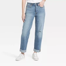 Women's High-Rise Straight Ankle Jeans - Universal Thread