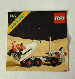 Vintage 1980 Lego SPACE PROBE LAUNCHER #6870~100% COMPLETE w/Manual