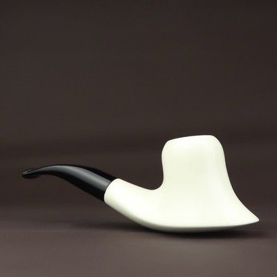 Smooth Finish Volcano Pipe By Ali new-block Meerschaum Handmade W Case#46