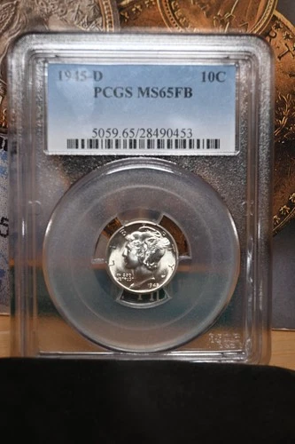 1945-D Mercury Dime PCGS MS65 FB