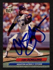 1992 Fleer Ultra 208 Curt Schilling Autographed HQ Signed Great Astros Auto Car