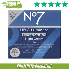 No7 Lift & Luminate TRIPLE ACTION Night Cream 50ml 100% ORIGINAL ⭐⭐⭐⭐⭐