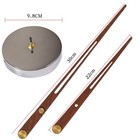 Großes Wanduhr Zeiger und Uhrwerk Set mit Holzzeigern Uhrzeiger Motor Kit