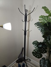 Metal 8-Hook Coat Tree Stand Purse Hanger Hat Rack 6 ft Hallway Entryway Mudroom