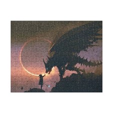 The Girl and Her Dragon, Dragon Jigsaw puzzle 252 pc