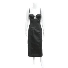 GUCCI | Black Silk Duchesse Cut-Out Dress Size M
