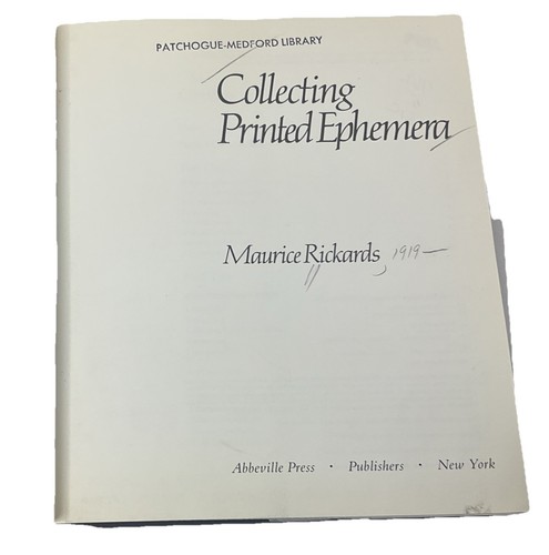 Book Collecting Printed Ephemera Maurice Rickards Hard Back Wirh Dust Jacket - Picture 5 of 7