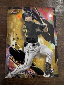 2024 Topps Finest Gold Refractor 18/25 Henry Davis #163 Rookie RC