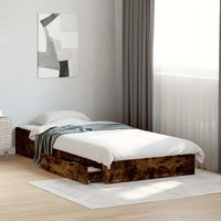 Bettgestell Mit Schubladen RäUchereiche 90X200 Cm Holzwerkstoff