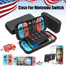 Case For Nintendo Switch Carry Case Pouch with Case HD Switch Screen Protector,n
