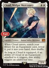 Cloud, Midgar Mercenary Magic FIN 10 Foil NM M FINAL FANTASY
