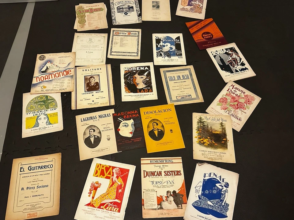 Vintage Antique Music Sheets Huge Lot 15th-19th Century  - Image 4 of 4