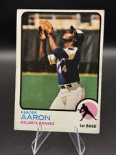 Hank Aaron #100 1973 Topps Atlanta Braves Baseball Card