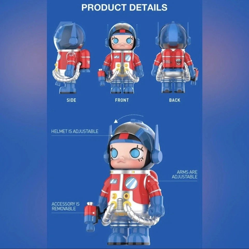 Pop Mart Mega Space Molly Optimus Prime 400% - Nuevo, Sellado, Auténtico, Vendedor de EE. UU. Foto 3 de 4