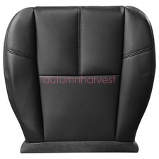 For 07-13 Chevy Silverado Avalanche Driver Side Bottom Leather Seat Cover Black