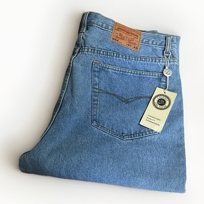 Vintage Cantona Standard Jeans W41 L45 Neu mit Etikett Hellblau Übergröße Tall