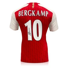Dennis Bergkamp Signed Arsenal 2023-24 Football Shirt