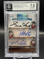 2020-21 Leaf Superlative Silverware Signatures Howe Brodeur Lemieux Hull Auto /5