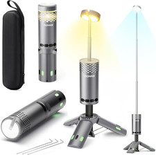 Camping Lights Rechargeable, Detachable Camping Lantern with Stand, Telescopic