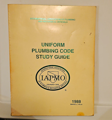 IAPMO Uniform Plumbing Code Study Guide 1988 Mario J. Fala Intermediate