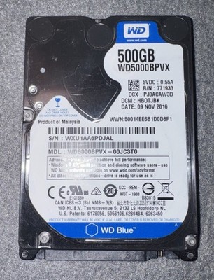 Western Digital WD5000BPVX 500GB 2,5  SATA Festplatte Getestet  