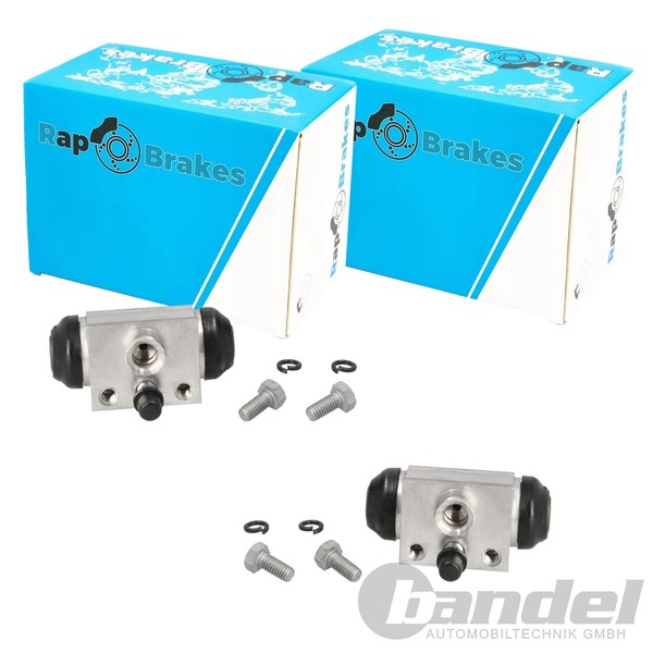 2X RAP ALU Radbremszylinder 17Mm Passend FüR Renault Clio Thalia Twingo Trommelb-image